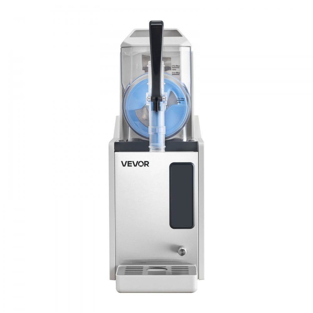 VEVOR Slush Machine 1 x 3 L, Kostkarka do lodu Slush 350 W (bez lodu), Elektryczna maszyna do margarity z funkcją samoczyszczenia, Nadaje się do mrożonych margarit, frappé, koktajli mlecznych i shake'ów