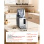 VEVOR Slush Machine 4 L, Slush Ice Maker 350 W (bez lodu), Elektryczna maszyna do margarity z funkcją samoczyszczenia, Nadaje się do mrożonych margarit, frappé, koktajli mlecznych i shake'ów