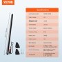 VEVOR 1000N Linear Actuator DC 12V Linear Drive IP54 Electric Linear Motor 500mm Stroke Length Noise Level ≤ 50dB Electric Door Openers 14mm/s Travel Speed Linear Technology Adjustment Drive