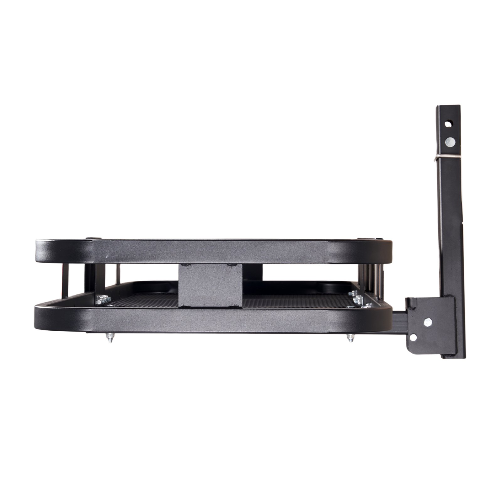 VEVOR 1524 x 610 x 152 mm Bagażnik z zaczepem holowniczym Bagażnik do gier Tylny bagażnik 226,8 kg Ładowność Montowany kosz na bagaż Bagażnik ze stali nierdzewnej 235B Nadaje się do SUV-ów, ciężarówek itp.