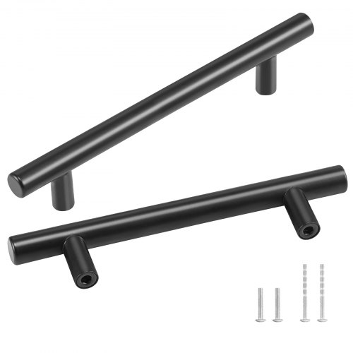 VEVOR zestaw 30 uchwytów meblowych, uchwyty prętowe ze stali nierdzewnej, 188 x 12 x 32 mm, uchwyt kuchenny, rozstaw otworów 128 mm, uchwyt do szafki, grubość płyt szafki od 1,52 do 2 cm lub 1,27 do 4 cm, klamki do drzwi, uchwyty szuflad