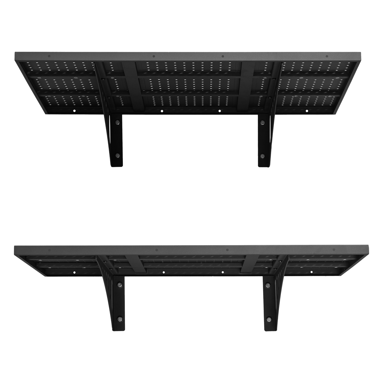 Zestaw regałów garażowych VEVOR 2-częściowy, 914x615x225 mm, przechowywanie narzędzi, 127 kg na warstwę, uchwyt na narzędzia, ścienny, 914x615 mm, półka, półki do przechowywania powierzchni, półka metalowa, organizer na narzędzia, półki ścienne