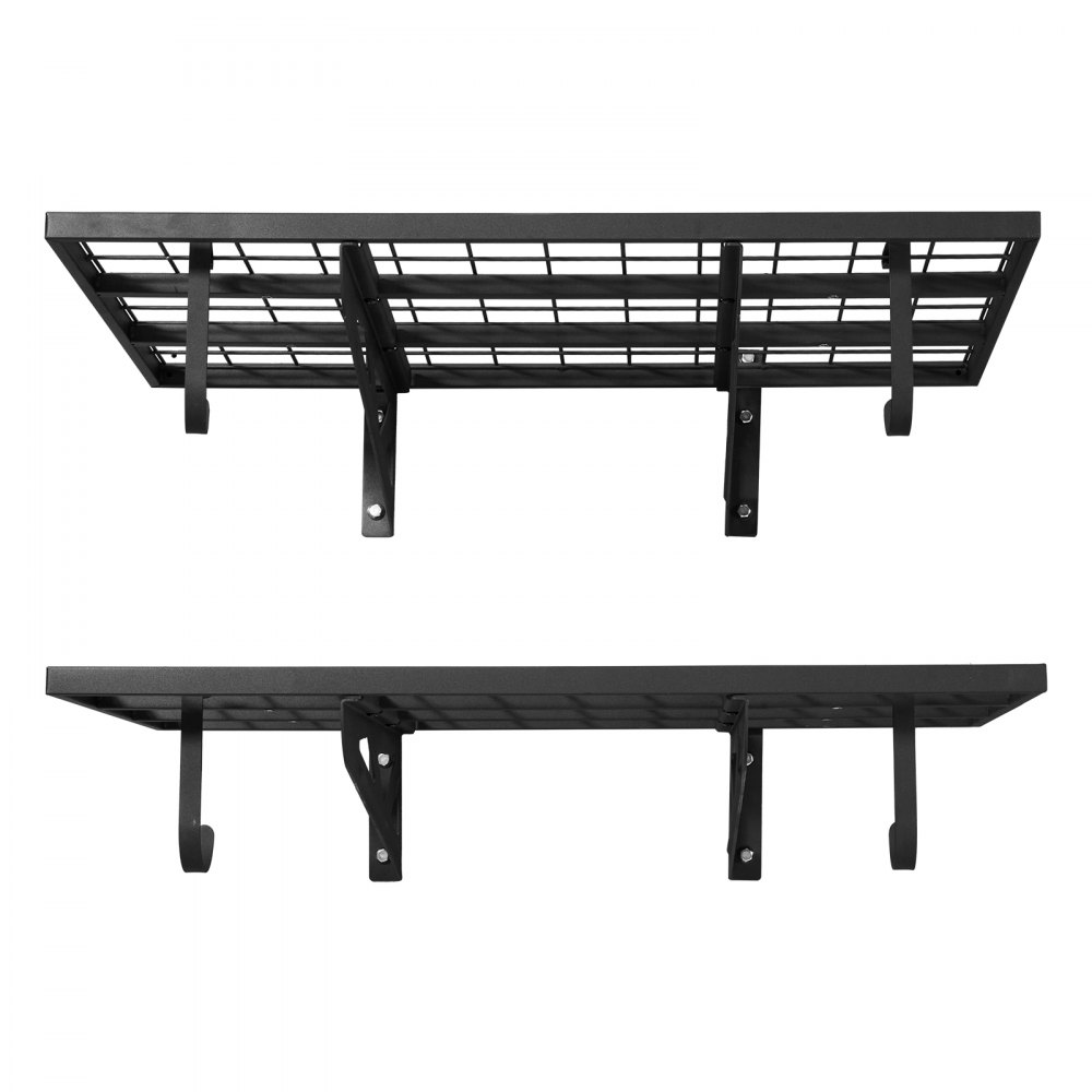 Zestaw regałów garażowych VEVOR, 2-częściowy, 914x620x210 mm, przechowywanie narzędzi, 113 kg na warstwę, uchwyty na narzędzia z hakami, przestrzeń półkowa 914x620 mm, półki do przechowywania, półka metalowa, organizer na narzędzia, półki ścienne