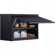 Szafka warsztatowa VEVOR 77 x 31,8 x 50 cm szafka ścienna 108 kg pojemność całkowita (2 półki) szafka warsztatowa wykonana z blachy stalowej SPCC o grubości 0,6 mm Idealna jako szafa do przechowywania, narzędziowa, biurowa