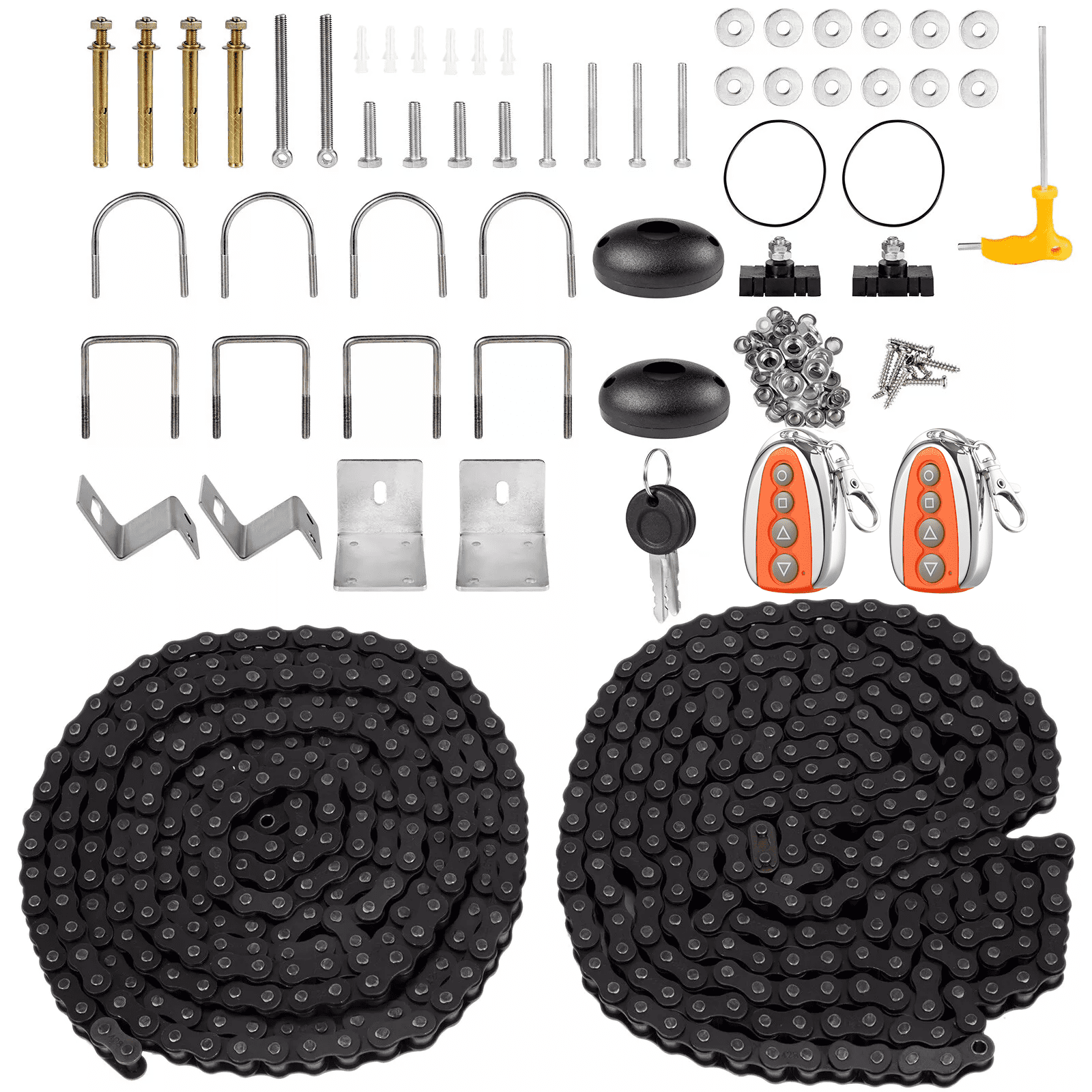 Automatyczny otwieracz drzwi przesuwnych VEVOR 1500 kg Czujnik podczerwieni Zasięg pilota 70 m do bramy wjazdowej
