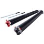 VEVOR Torsion Springs for Garage Doors (Φ 6.35 x Φ 50.8 x 787 mm) 16000 cycles, black coated, replacement, garage door springs with non-slip winding rods, gloves, and mounting wrench