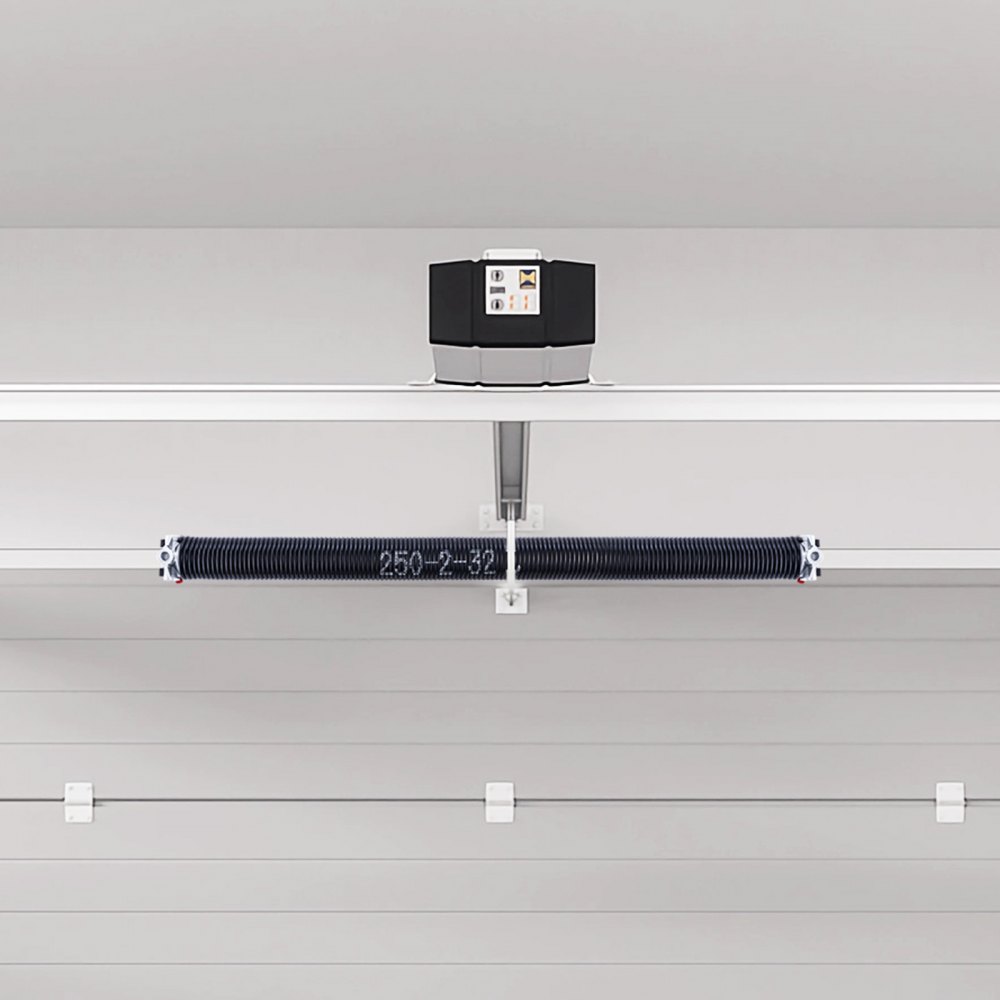 Sprężyny skrętne do drzwi garażowych VEVOR Φ 6,35 x Φ 50,8 x 813 mm, 16000 cykli, elektroforeza, powłoka czarna do wymiany, sprężyny do drzwi garażowych z prętami nawijającymi antypoślizgowymi, rękawice