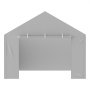 VEVOR Carport Garage Tent Sidewall 610 x 364 cm, namiot garażowy, wytrzymały, wodoodporny i zabezpieczony przed promieniowaniem UV, szary (góra i rama nie są dołączone)