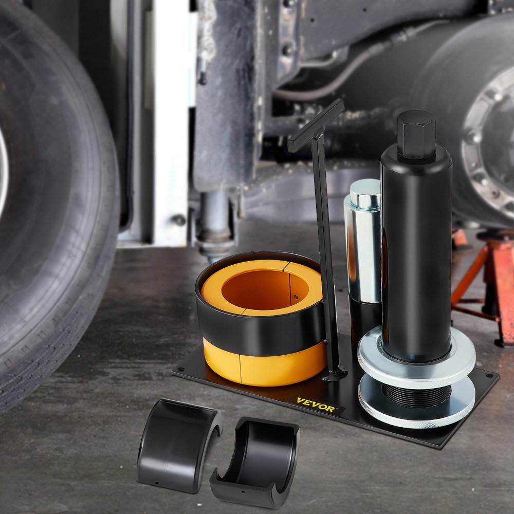 Ściągacz łożysk VEVOR Carrier and Pinion, kompatybilny z łożyskami Dana 30, 40, 60, 70, Ford 9-calowymi, ściągacz łożysk z 2 tulejami, 45# stalowy ściągacz łożysk nośnych Clamshell do napraw samochodowych