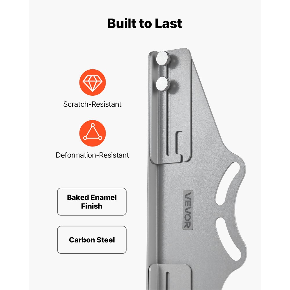 Narzędzie do pomiaru zbieżności kół VEVOR, narzędzie do pomiaru osi, 2 szt. płytek pomiarowych zbieżności kół, płytki pomiarowe pochylenia kół ze stali węglowej z cyfrowym kątomierzem, 2 taśmy miernicze, precyzyjne narzędzia do kół samochodowych, ciężarówek i SUV-ów