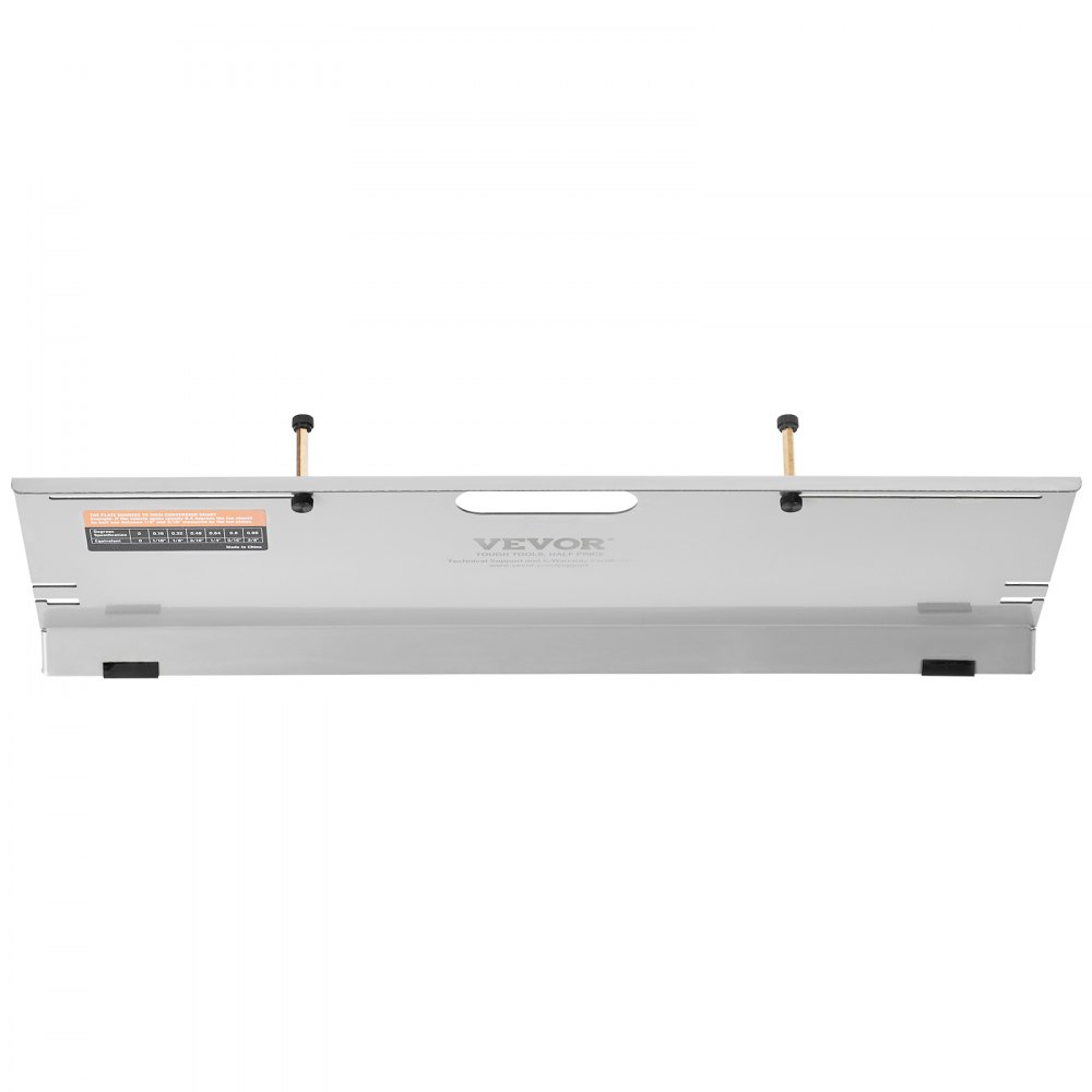 Urządzenie do ustawiania geometrii kół VEVOR, zestaw 2 płyt do ustawiania geometrii kół, płyta do pomiaru kąta zbieżności kół ze stali nierdzewnej, 4 pręty do ustawiania geometrii kół i magnetyczne szczeliny, w tym taśmy pomiarowe i tabela przeliczeniowa