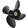 VEVOR outboard propeller, replacement for OEM 3587522, 4-blade 14-1/4 inch x 19 inch pitch aluminum boat propeller, compatible with all Volvo Penta SX drives, with 19 teeth, right-hand drive
