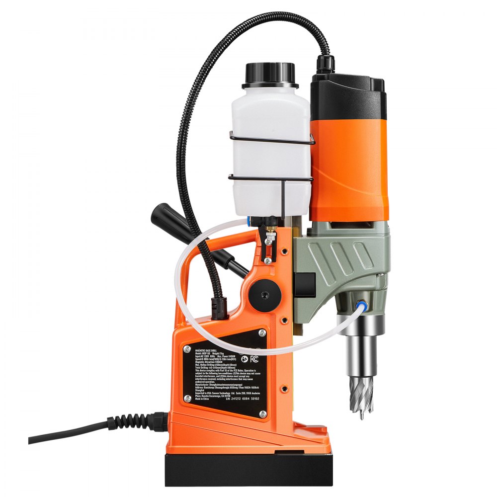 Wiertarka magnetyczna VEVOR z silnikiem 1450 W, 2-calową średnicą wiercenia, momentem obrotowym 2878 lbf, przenośna elektryczna wiertarka magnetyczna, z 6 wiertłami rdzeniowymi, wiertarka do powierzchni metalowych, do samodzielnego montażu