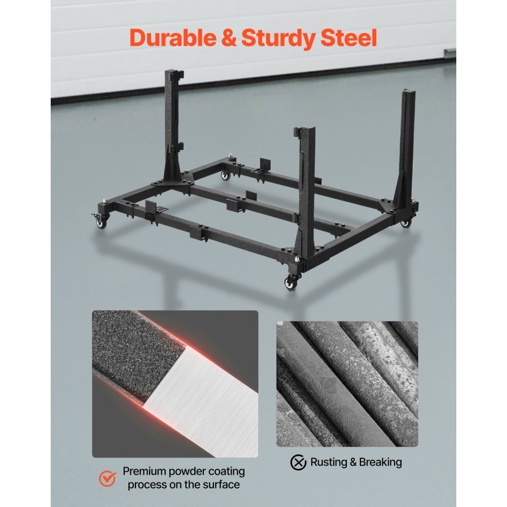 Wózek transportowy VEVOR na drzwi Jeepa (pasujący do wersji 4-drzwiowej) Ruchomy, stabilny wózek na drzwi samochodu, pasuje do Jeepa Wrangler JK JKU JL Gladiator 2007-2024, czarny