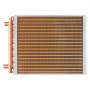 VEVOR water-to-air heat exchanger, 45.72 x 50.8 cm with 3 rows of 9.53 mm copper connections, 242 aluminum fin heat exchangers for wood stoves, heating and cooling in residential areas and warm air heating