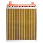VEVOR Water to Air Heat Exchanger, 457 x 457 mm Finned Tube HVAC Heat Exchanger Coil with Copper Tubes & Aluminum Fins, 120K BTU Output for Outdoor Wood Furnace, Hydronic Heating & Cooling Systems