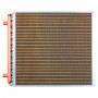 VEVOR Water to Air Heat Exchanger, 610 x 610 mm Finned Tube HVAC Heat Exchanger Coil with Copper Tubes & Aluminum Fins, 225K BTU Output for Outdoor Wood Furnace, Hydronic Heating & Cooling Systems