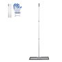 VEVOR lawn rake with 213 cm handle, 762x254 mm base plate, carbon steel leveling rake, lawn leveling rake for lawn care, lawn leveling rake, yard and golf course