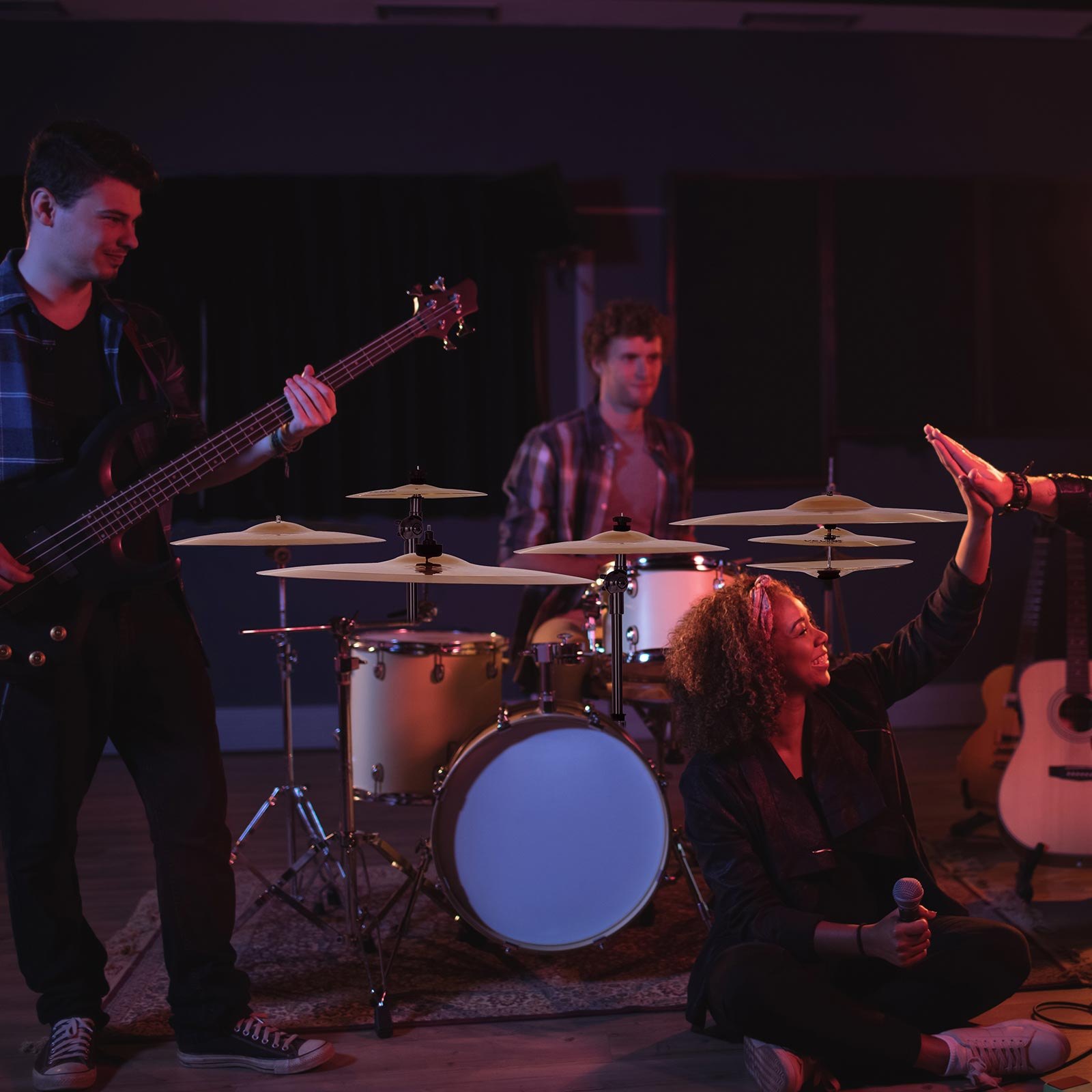 Zestaw talerzy VEVOR 355mm HiHat 400/455mm Crash 505mm Ride 254mm Splash 400mm Chiny (10 14 16 18 20 Inches)