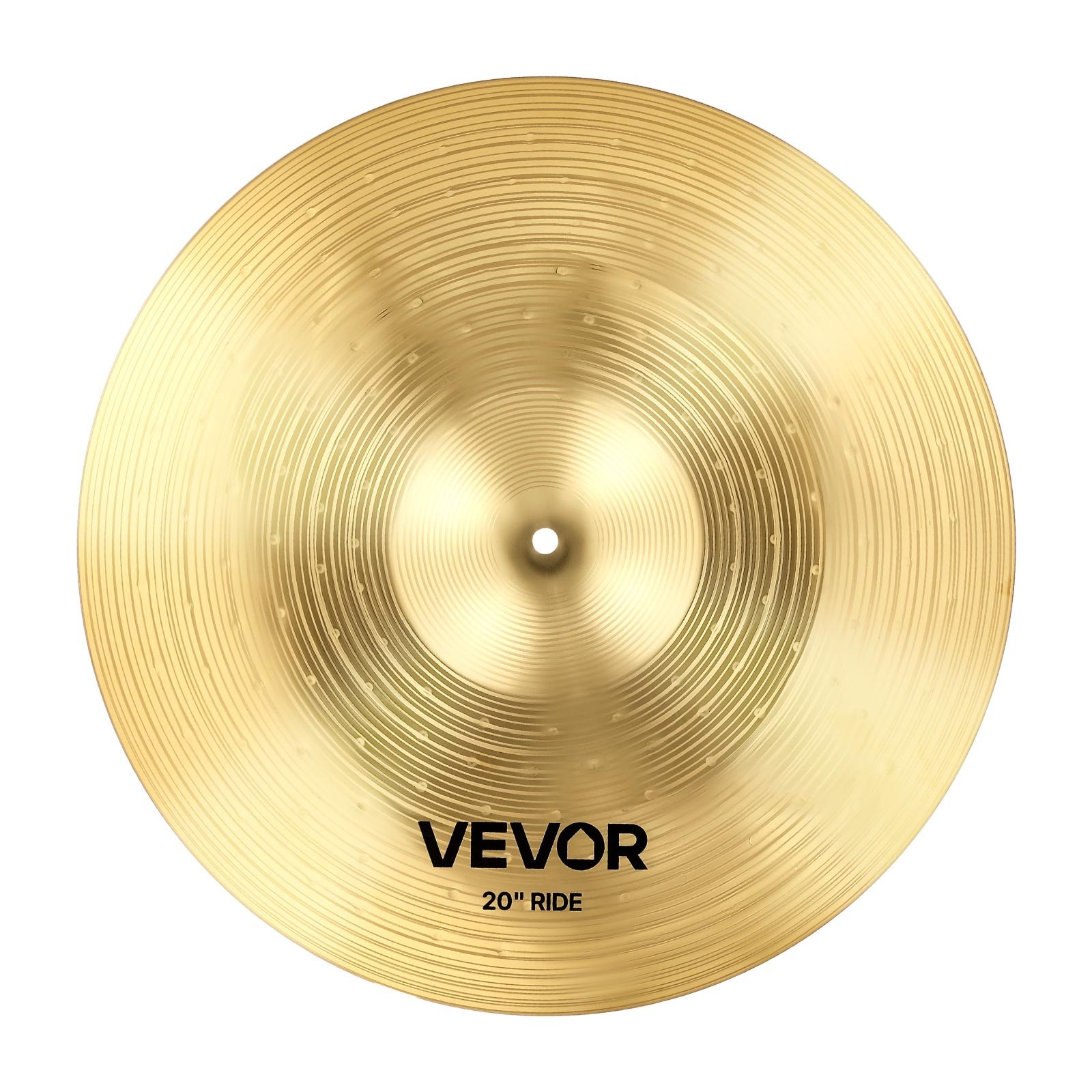 VEVOR 6-piece cymbal set, alloy cymbals, drum set including 355 mm hi-hat, 400 & 455 mm crash, 505 mm ride, 254 mm splash, 400 mm china, drumsticks and cymbal bag
