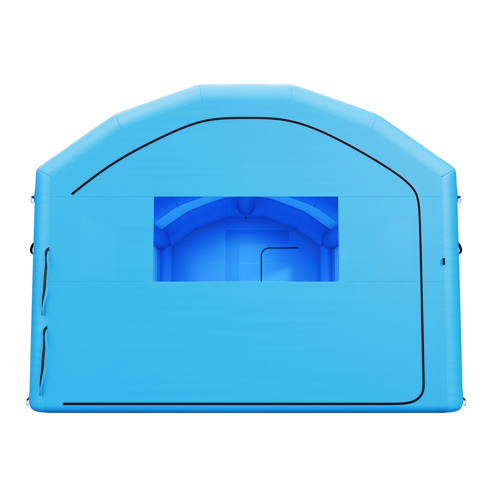 VEVOR Inflatable Paint Booth,  8 x 4.5 x 3 m, Portable Spray Booth with 750W+950W Blowers and Large Filter Cotton, Arched Roof Blow Up Painting Tent for Full-Size Pickup Truck, Small Speedboat, Blue