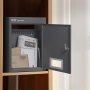 VEVOR Through-the-Wall Mailbox, Built-in Mailbox, 320x158x430mm, Dark Grey