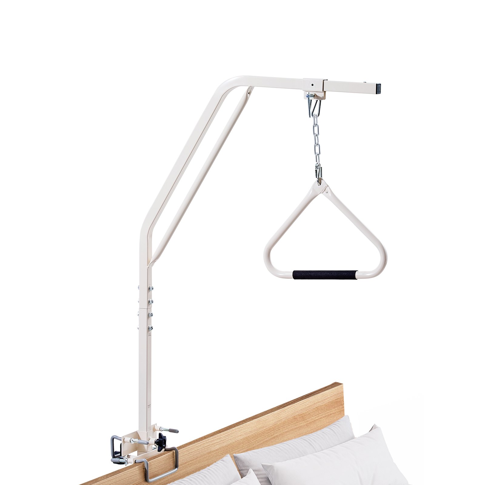 Podwyższenie łóżka VEVOR 840x210x1550 mm, Podwyższenie łóżka z zaciskami i metalowym łańcuchem, do 113 kg, Pomoc w staniu dla osób starszych i leżących, Idealna do opieki domowej, szpitali, domów opieki