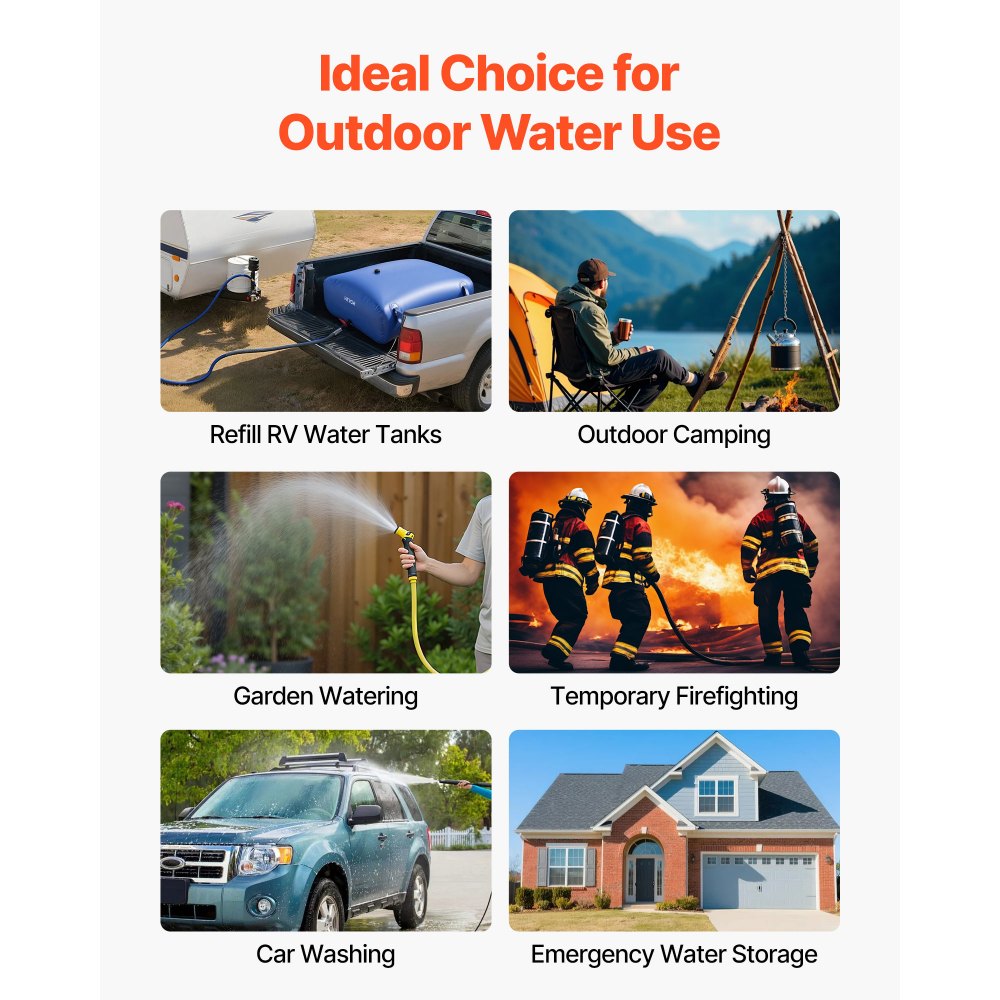 VEVOR Worek do przechowywania wody, 330 l worek na wodę z kranem, składany i przenośny worek na wodę wykonany z PVC 1000D, do przechowywania wody w systemach nawadniających, odporny na suszę i pomoc w przypadku klęsk żywiołowych, niebieski