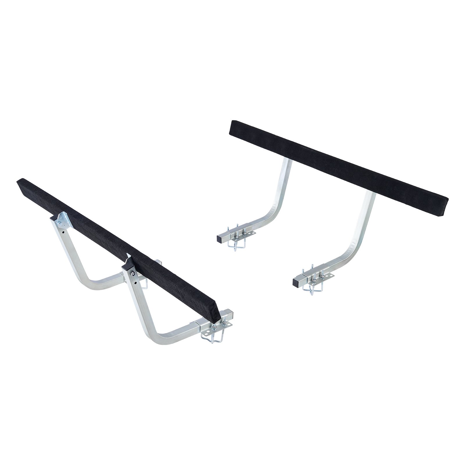 VEVOR Boat Trailer Guides, 425 mm/475 mm Height Adjustable Trailers Guide, 2PCS Thickened Steel Trailer Guide-Ons with Thick Support Pads, Fits L-Beam, Box or C-Channel Bunk-Style Pontoon Trailers