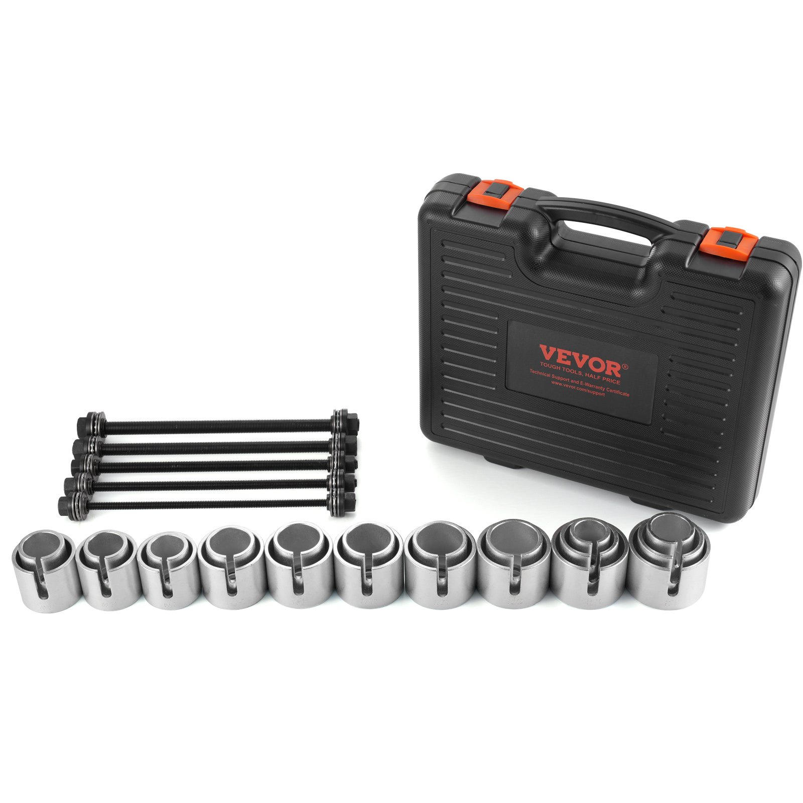 VEVOR Wheel Bearing Bushing Puller 27 pcs. Removal and Installation Kit for Steel Bushing Bearings, Tools for Removing and Installing Bushings, Compatible with Multiple Vehicles for LCV and HGV Engines