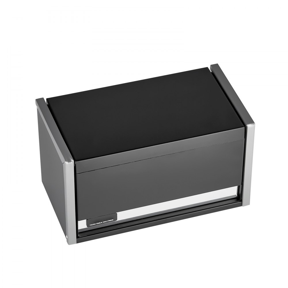 Skrzynka narzędziowa VEVOR 218,4 x 118 x 120 mm, Skrzynka narzędziowa z 3 szufladami, Walizka narzędziowa z wkładkami EVA i stopkami PP, Wytrzymała stal z łożyskiem kulkowym i powłoką proszkową, Czarna