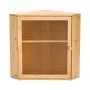 VEVOR Corner Bread Box for Kitchen Counter, Double Layer Large Capacity Bamboo Bread Storage Container, Farmhouse Wooden Breadbox for Homemade Bread, Storage Holder Bin with Acrylic Wavy Door, Natural