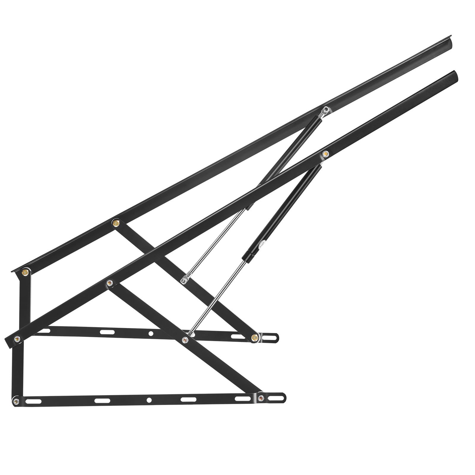 Podnośnik łóżka VEVOR, 59 x 71 cali, kompatybilny rozmiar łóżka, udźwig 154 funtów, zestaw montażowy do samodzielnego montażu mechanizmu łóżka Murphy'ego, pionowy Deluxe, dźwignia pneumatyczna, wytrzymała podpora łóżka, składane łóżko Murphy'ego do pokoju gościnnego
