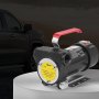 VEVOR Pompa do oleju napędowego, 12 V DC, 10 GPM, 1/4 KM, pompa paliwa z automatycznym wyłącznikiem pistoletu, wysoki przepływ, wąż wlotowy i wylotowy do oleju napędowego, nafty, paliwa transformatorowego