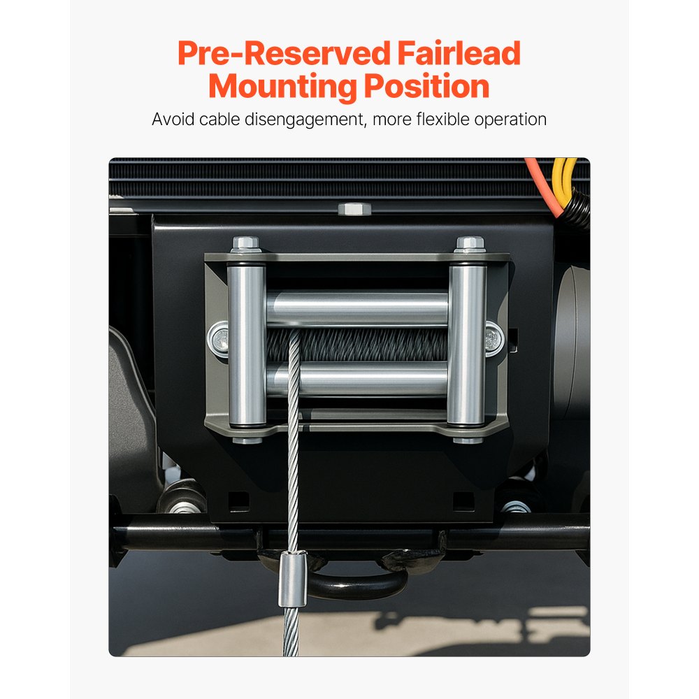 Płyta montażowa wyciągarki VEVOR do quada, udźwig 907-1633 kg, do modeli Polaris Sportsman z 2009 r. i nowszych, z 2 otworami montażowymi, stal malowana proszkowo, kolor czarny