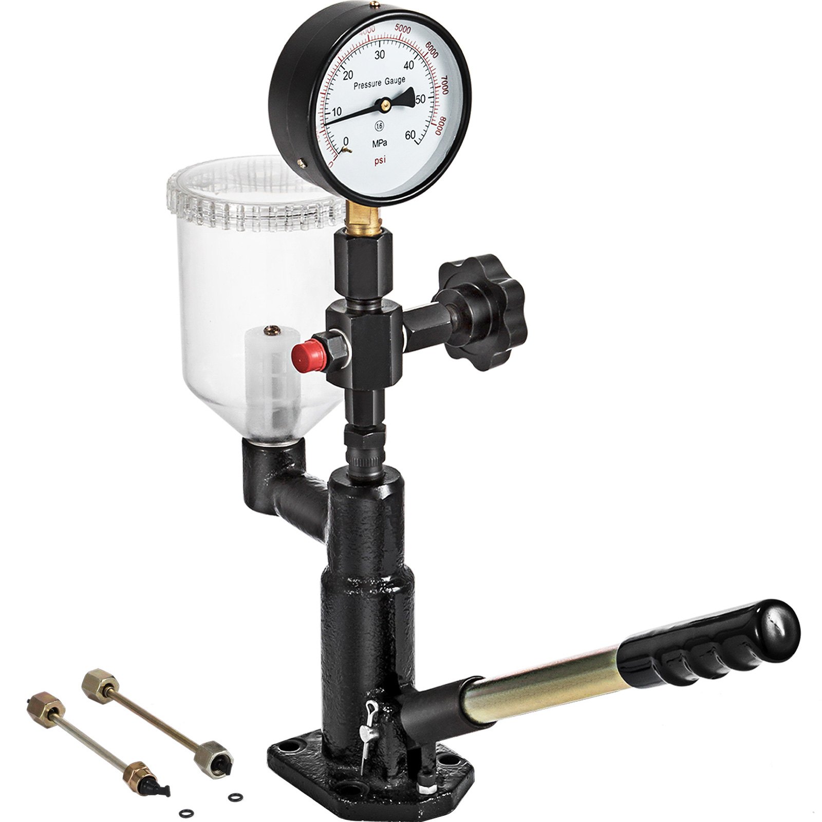 VEVO 600 Bar Injector Tester 0.8L Fuel Pressure Gauge, Injector Tester with Dual Scale, Injector Tester, Diagnostic Tool for Diesel Engines