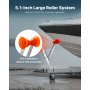 Fotel do przyczepy łodziowej VEVOR z rolką, słupek wyciągarki 50,8-76,2 mm, stojak przeciwwietrzny z pomarańczową rolką TPU i śrubą w kształcie litery U, odpowiedni do skuterów wodnych, żaglówek, łodzi wędkarskich, łodzi motorowych (ocynkowany), srebrny