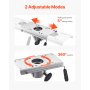 Podstawa siedziska łodzi VEVOR z regulacją do przodu i do tyłu, aluminiowa podstawa siedziska łodzi z suwakiem, zakres przesuwu 127 mm, wodoodporna i odporna na rdzę, pasuje do słupków podstawy