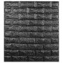 22 sztuki 3D Brick Wallpaper Płytki ścienne Wodoodporny czarny salon PE