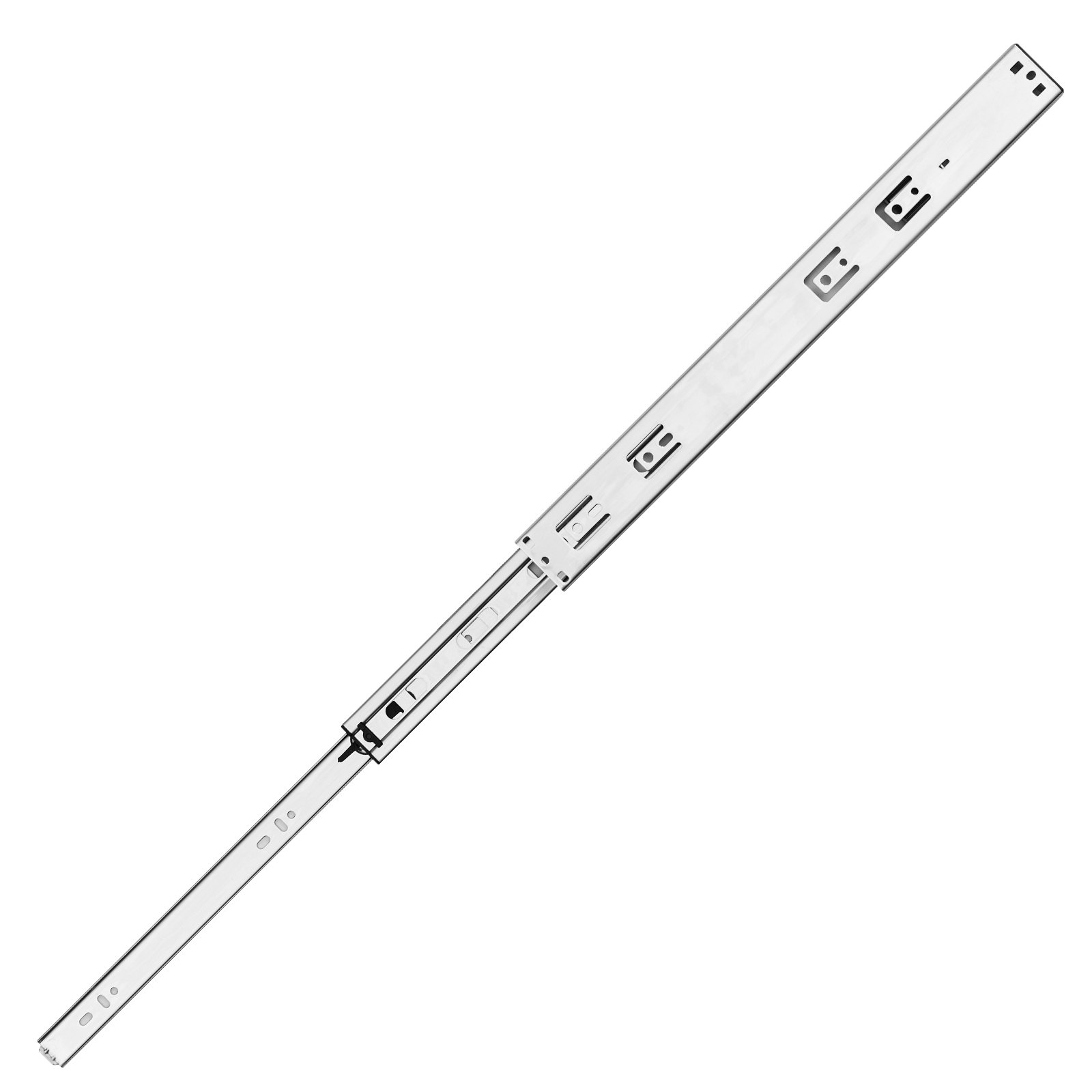 VEVOR Drawer Slides, 10 Pairs, Ball Bearing Slides, 457.2 mm, Silent and Soft Closing, 45.4 kg, Side Mounted, Steel Guide Rail, Full Extension for Shelves, Cabinets, and Kitchens
