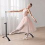 VEVOR Ballet Barre, Barre Bar for Home, Freestanding Portable Ballet Stretching Dance Bars, Height Adjustable Anti-Wobble Fitness Gym Studio Equipment, for Pilates Balance Workout