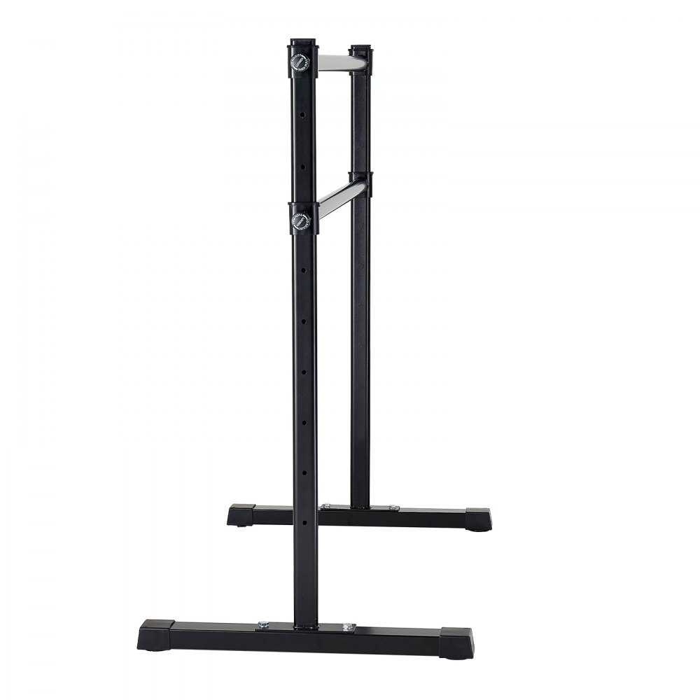 VEVOR Ballet Barre, Double Barre Bar for Home, Freestanding Portable Ballet Stretching Dance Bars, Height Adjustable Anti-Wobble Fitness Gym Studio Equipment, for Pilates Balance Workout