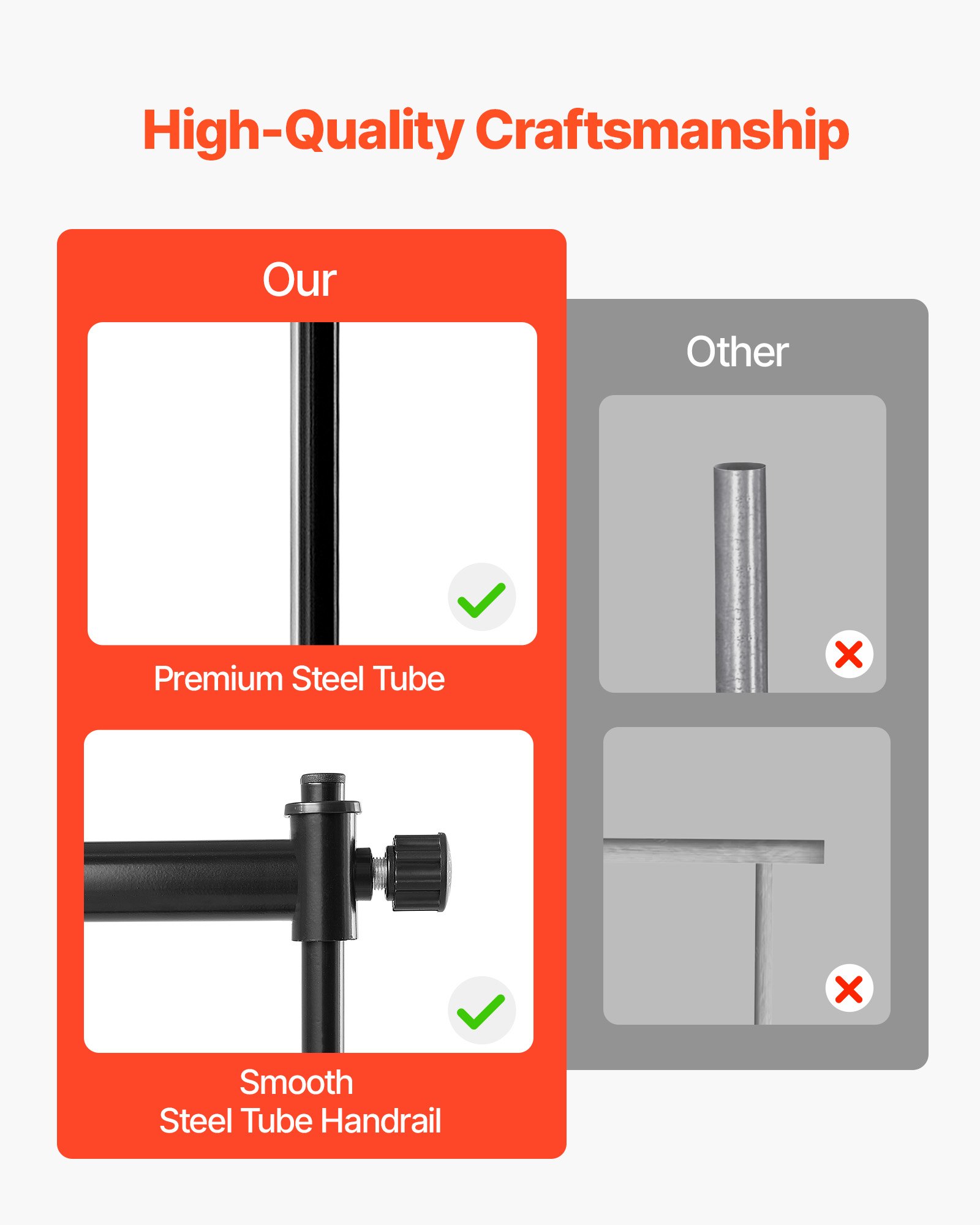 VEVOR Ballet Barre, drążek do tańca, wolnostojący, podwójny, regulowany na wysokość (10 poziomów / 290-1205 mm), metalowy, rozciągany drążek do ćwiczeń baletowych, treningu równowagi, ćwiczeń relaksacyjnych, przenośny