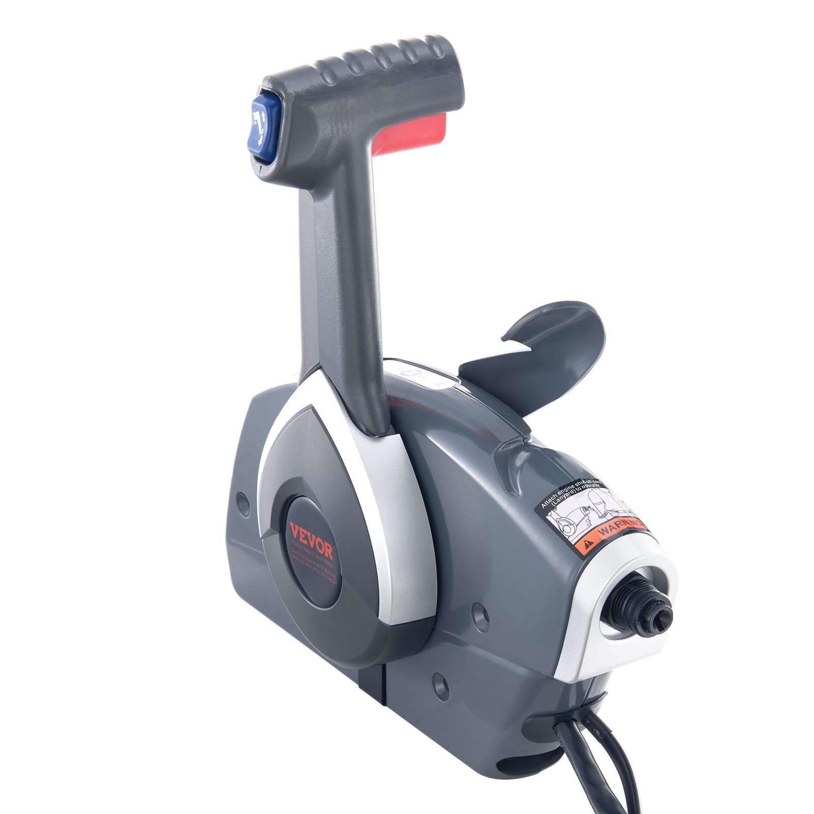 VEVOR Boat Throttle Control, 5006180 Boczny zdalny sterownik silnika zaburtowego do Evinrude Johnson, sterowanie przepustnicą morską z przełącznikiem trymu i linką