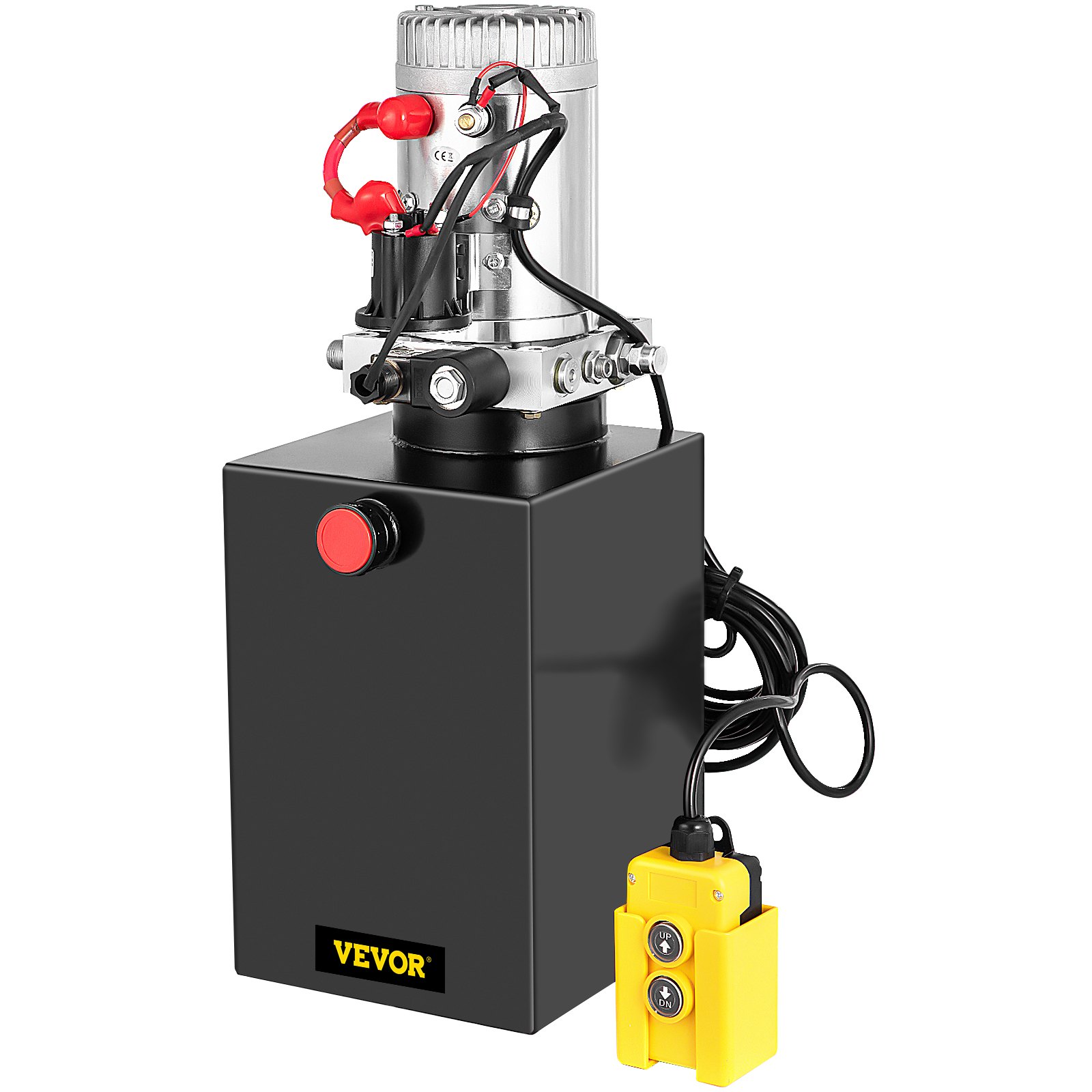 Pompa hydrauliczna VEVOR jednostronnego działania 13 QT pompa hydrauliczna do przyczepy wywrotki 59 x 29 x 31 cm agregat hydrauliczny jednostronnego działania 12 V