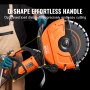 VEVOR Electric Concrete Saw, 406 mm, High-Performance Circular Saw 2800 W, Cutting Depth 152 mm, Wet/Dry Disc Saw with Water Pipe, Water Pump, Saw Blade, for Stone and Brick