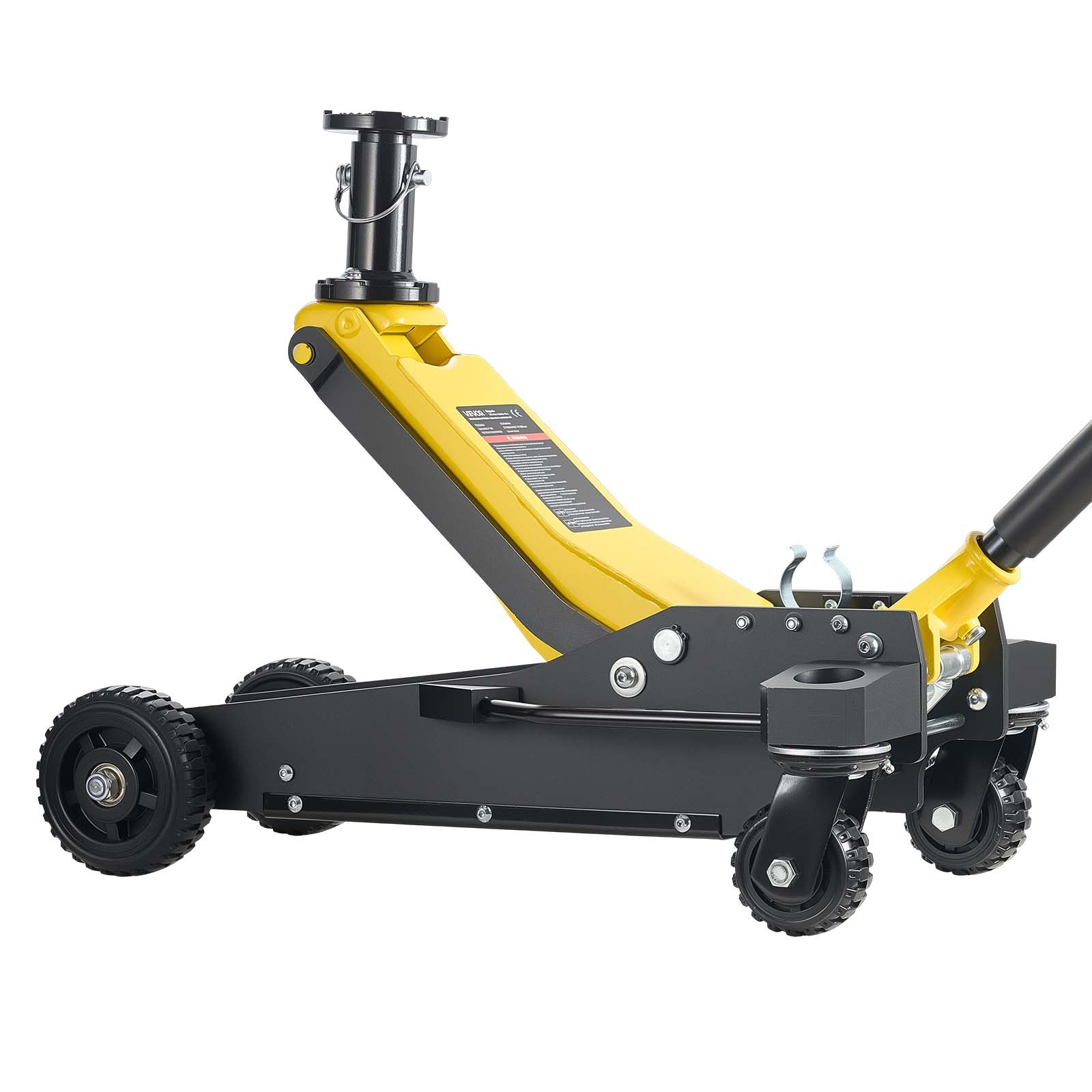 Podnośnik hydrauliczny VEVOR o udźwigu 3 t, aluminiowy i stalowy podnośnik z dwutłokową pompą szybkiego podnoszenia i kolumną wysuwaną, podnośnik samochodowy do SUV-ów, zakres podnoszenia 15–59 cm, podnośnik do samochodów wyścigowych