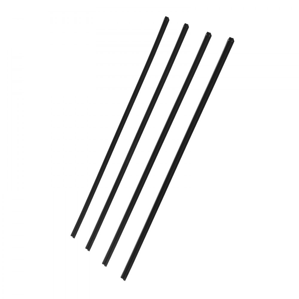 Siatki ochronne VEVOR 1740 mm, pionowe, jednościenne, z blokadą do podłoża, do ogrodzeń z siatki łańcuszkowej, siatki z siatki HDPE o wysokiej gęstości, idealne do ogrodu, gospodarstwa, boiska sportowego (czarne)