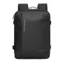 VEVOR Vacuum Travel Backpack, 35L, Vacuum Seal Compression Travel Backpack with Air Pump, Multiple Pockets & Compartments, Water-Resistant Carry-On Suitcase Luggage, Casual Personal Item Bag, Black