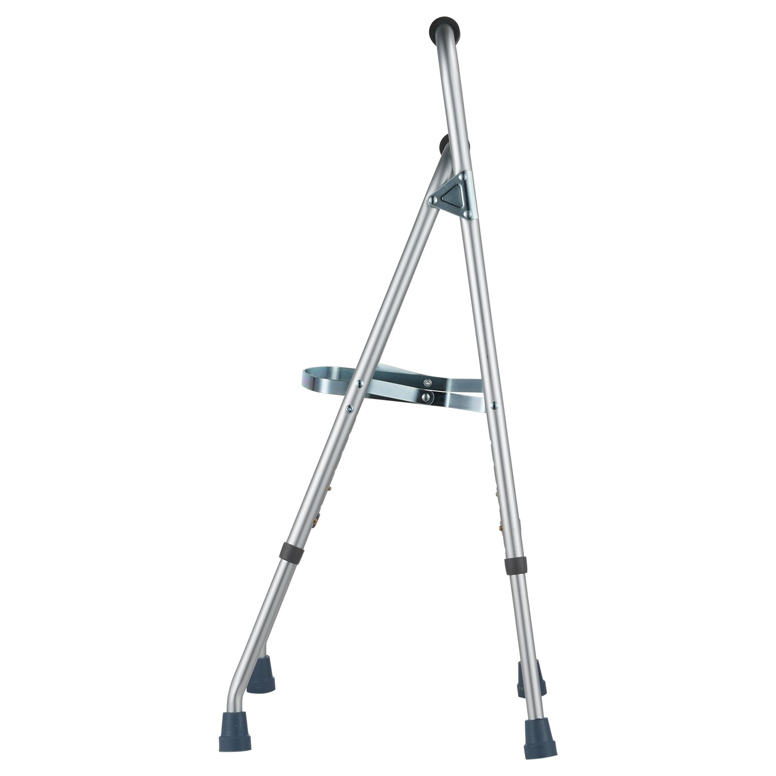 VEVOR Folding Hemi Walker, One-Arm Folding Walker for Seniors with 6 Height Adjustable Positions, Lightweight Aluminum | Side-Mounted One-Hand Mobility Aid for Elderly People with Disabilities, Supports up to 350 Pounds